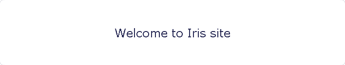 Welcome to Iris site